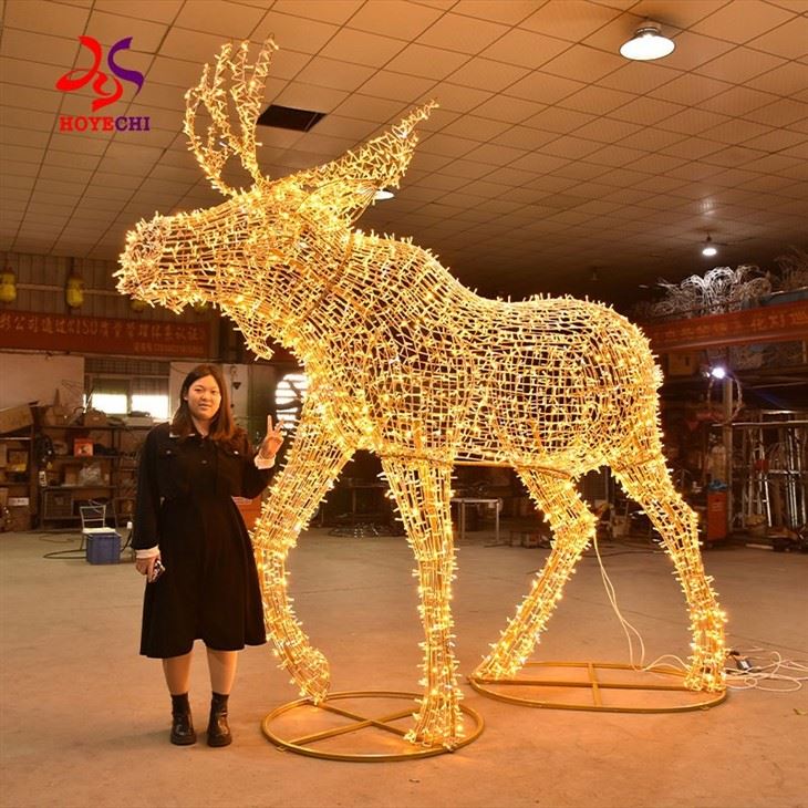 New Design Outdoor Decoration 3D Reindeer Motif Light New Design Outdoor Decoration 3D Reindeer Motif Light